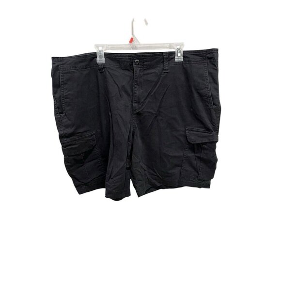 George Men's Size 48 Black Cargo Shorts Relaxed Fit Work Wear Casual - Picture 1 of 2